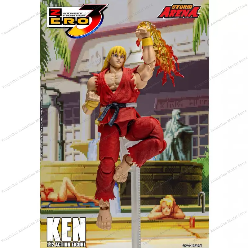 STORM ARENA 1/12 SFSA01 Street Fighter ZERO3 Young Street Fighter 3 Ken Collection of Action Figures Send Within 24 Hours