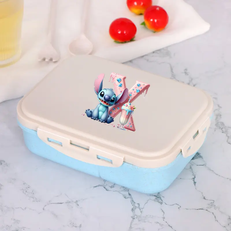 Lilo & Stitch Boy Girl Kawaii Portable Sealed Lunch Box Disney Cartoon Anime Bento Box Large Capacity Picnic Bag Food Container