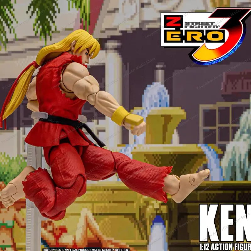 STORM ARENA 1/12 SFSA01 Street Fighter ZERO3 Young Street Fighter 3 Ken Collection of Action Figures Send Within 24 Hours