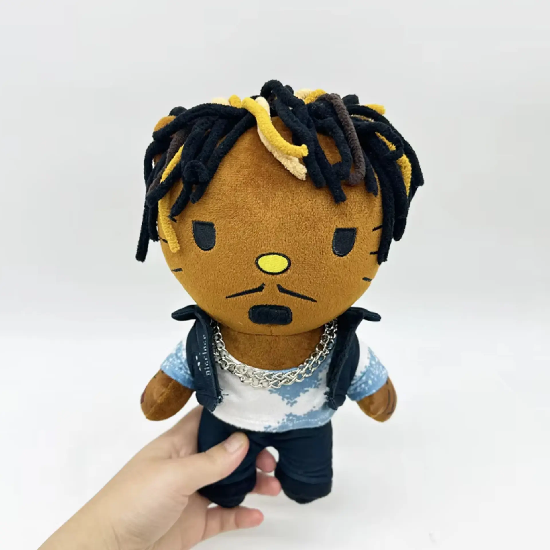 Hello Kitty as Juice WRLD Plush Doll Plushies Soft Stuffed Toys 25cm Cute Kids Boys Girls Birthday Christmas Gifts
