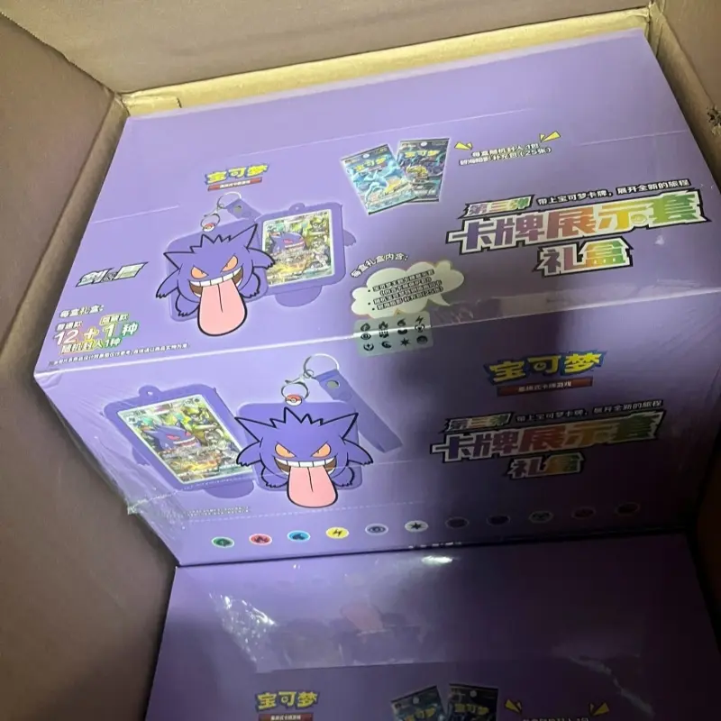 Hot Sale Original Pokém0n Trading Ptcg Card Game Simplified Chinese 8.0 Gengar Cards Exhibit Combination Suit Ar Card Child Gift