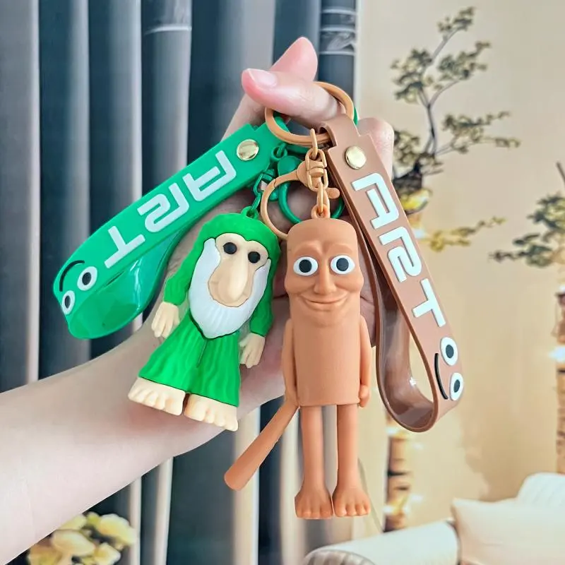 Italian Brainrot Keyring Tung Tung Tung Sahur Tralalelo Tralala Key Ring Anime Keychain Kids Key Chain Funny Bag Pendant Gift