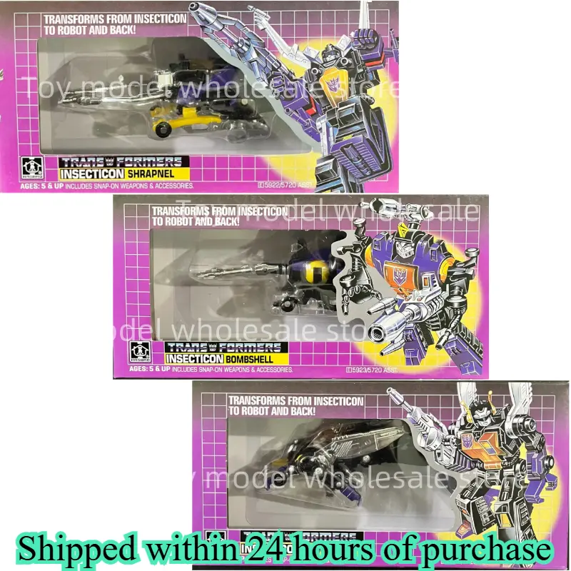 【In Stock 】Transformed Toys G1 Reissue KO Dinobots Set Grimlock Snarl Swoop Sludge Kickback Bombshell Action Figure Toy Gift