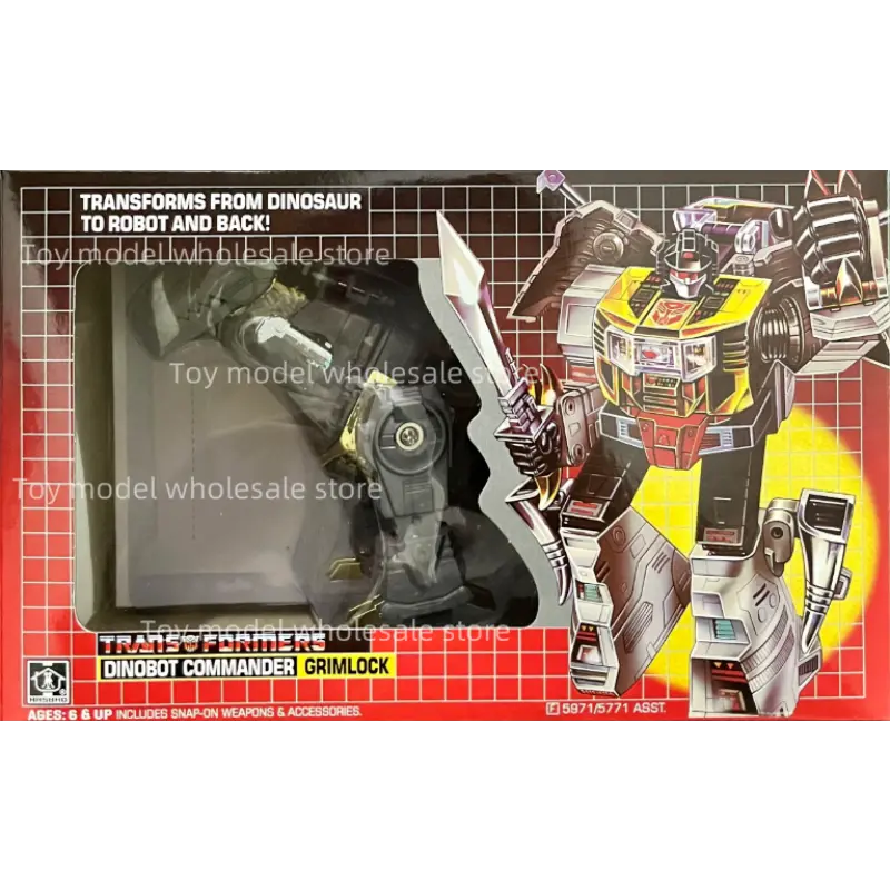 【In Stock 】Transformed Toys G1 Reissue KO Dinobots Set Grimlock Snarl Swoop Sludge Kickback Bombshell Action Figure Toy Gift