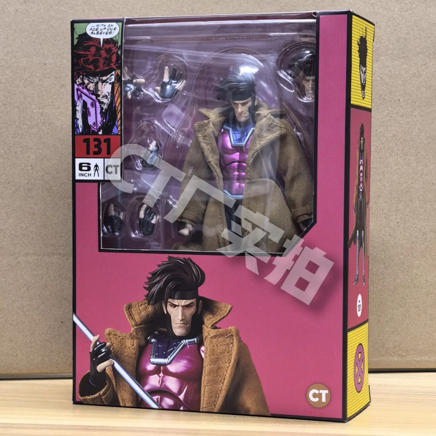 In Stock Ct Toys Gambit Figure Mafex 131 X-Men Wolverine Shf Anime Action Figure Figurine Statue Model Kids Toy Customized Gift