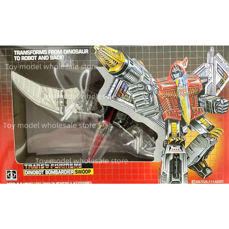 【In Stock 】Transformed Toys G1 Reissue KO Dinobots Set Grimlock Snarl Swoop Sludge Kickback Bombshell Action Figure Toy Gift