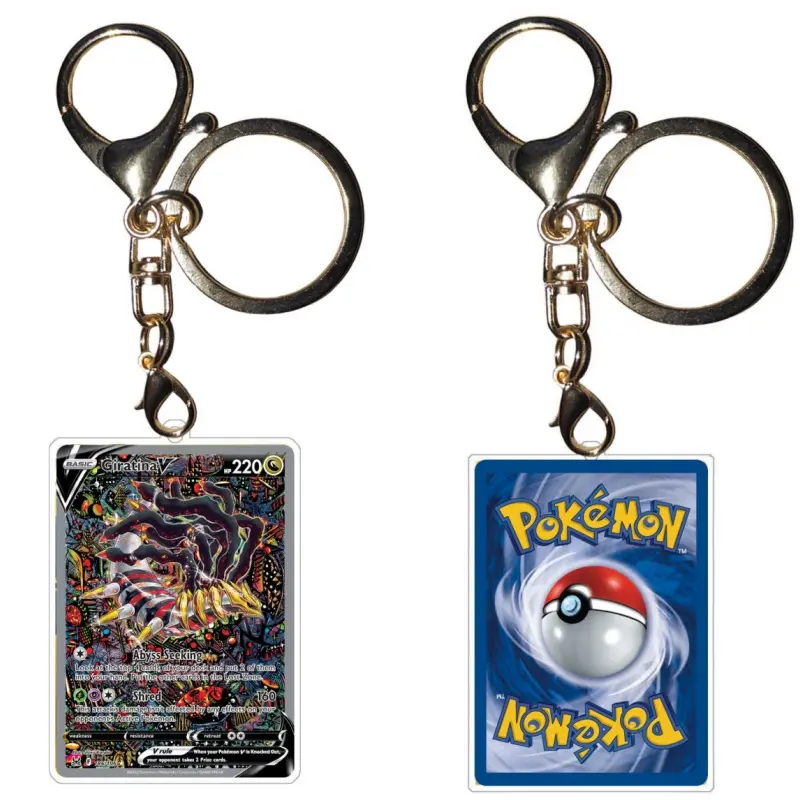 Arceus Keychains Giratina Lugia Dialga Palkia Ptcg Small Card Diy Acrylic Action Toy Figures Anime Game Collection Pendant Gift