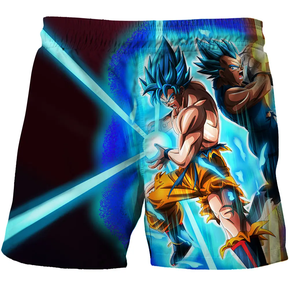 3-12Y Kid's Fashion Dragon Ball Z Beach Shorts Children Casual Shorts Girls Boys Cool Swimming Trunks Child Anime 3D Print