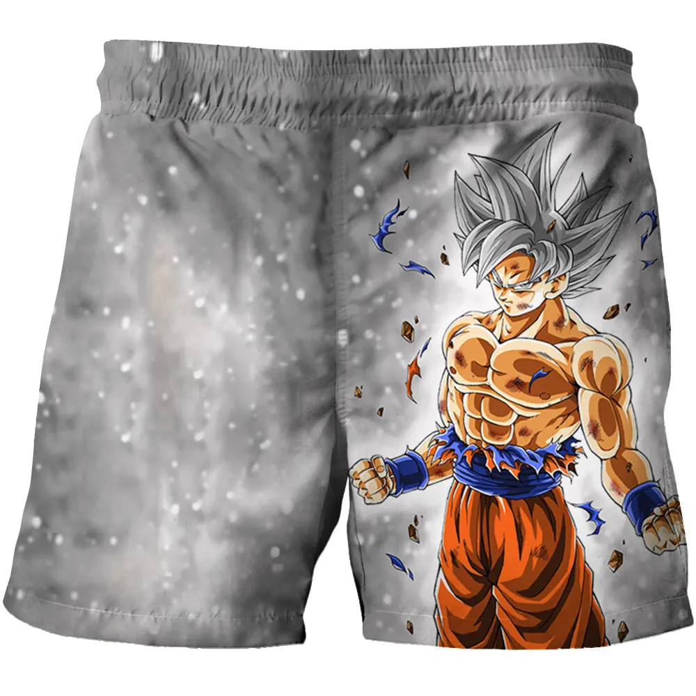 3-12Y Kid's Fashion Dragon Ball Z Beach Shorts Children Casual Shorts Girls Boys Cool Swimming Trunks Child Anime 3D Print