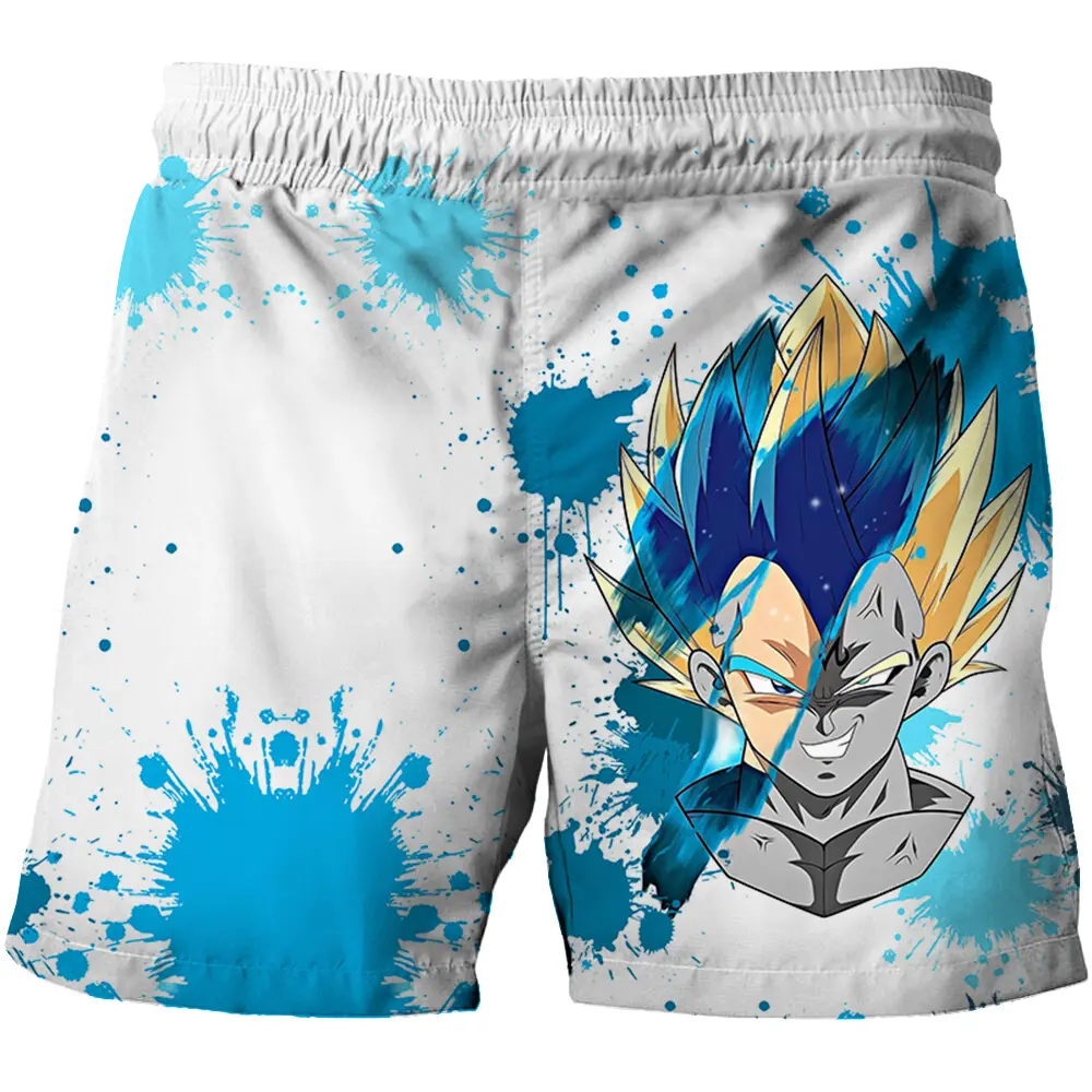 3-12Y Kid's Fashion Dragon Ball Z Beach Shorts Children Casual Shorts Girls Boys Cool Swimming Trunks Child Anime 3D Print