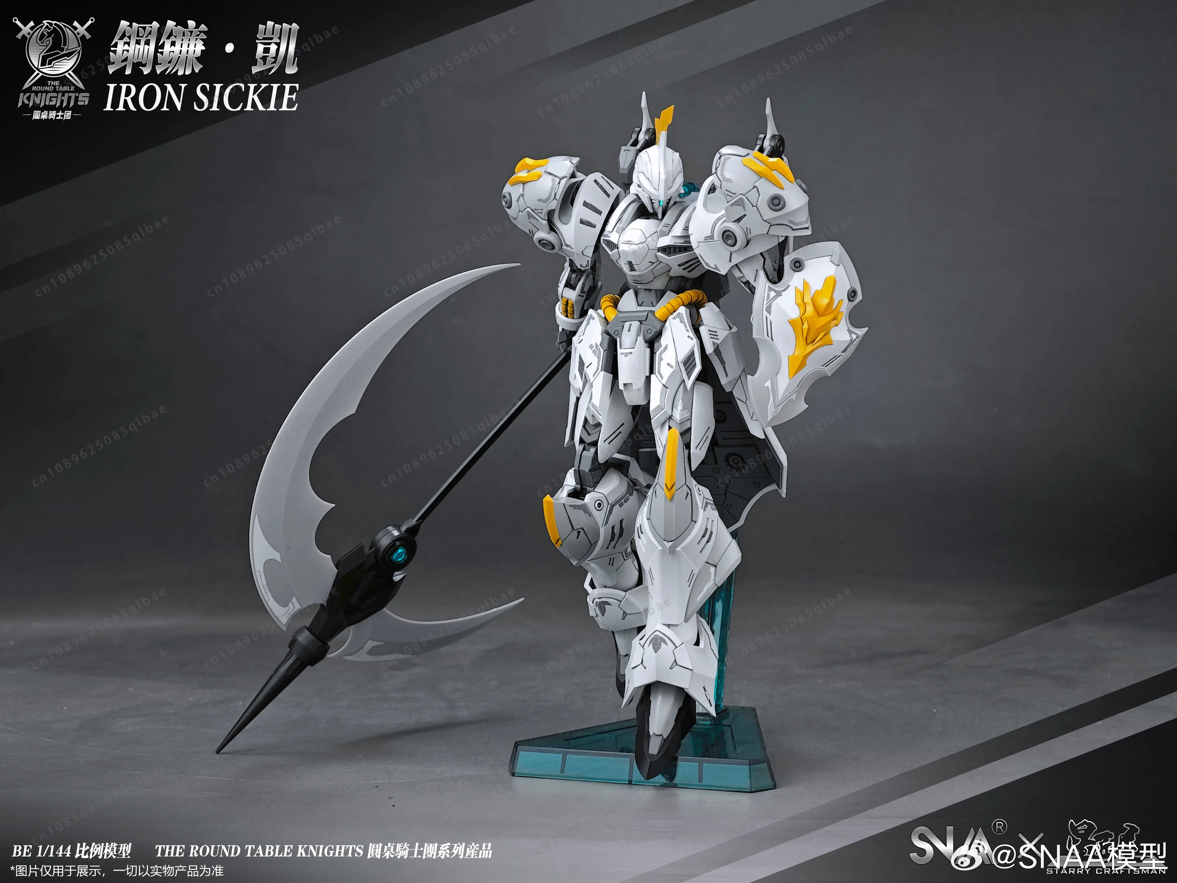 Snaa Knights Sc-007-Iron Sickle Kay Action Figure 1/144 Scale Assembly Children Toys Mecha Toy Room Decoration Birthday Gift