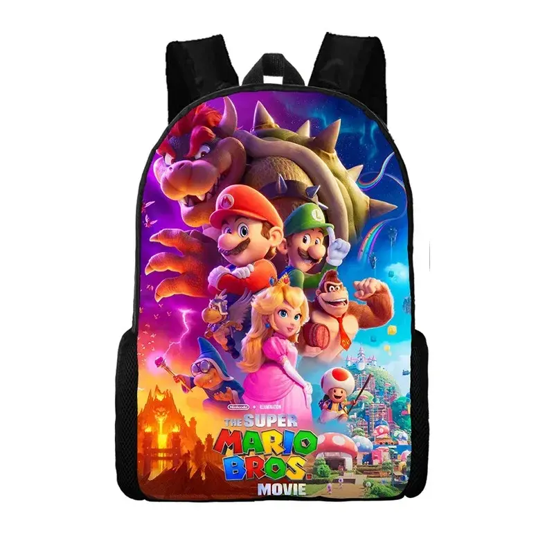 Mario Schoolbag Cartoon Anime Backpack Mario Backpack Super Mario Schoolbag Mochila Backpacks for Children's Bags for Girls