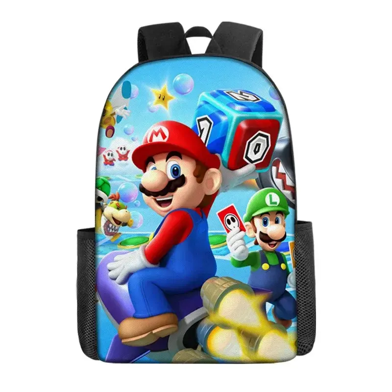 Mario Schoolbag Cartoon Anime Backpack Mario Backpack Super Mario Schoolbag Mochila Backpacks for Children's Bags for Girls
