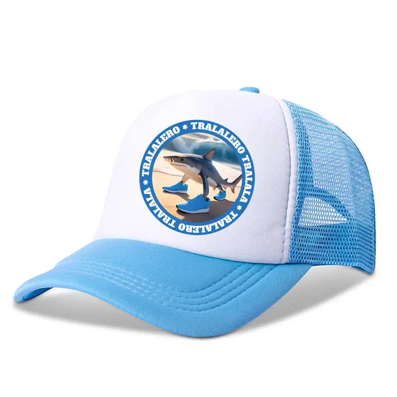 New Italian Brainrot Child Baseball Caps Summer Outdoor Sun Hat Kids Cartoon Printed Hat Adjustable Peaked Cap Children Gifts