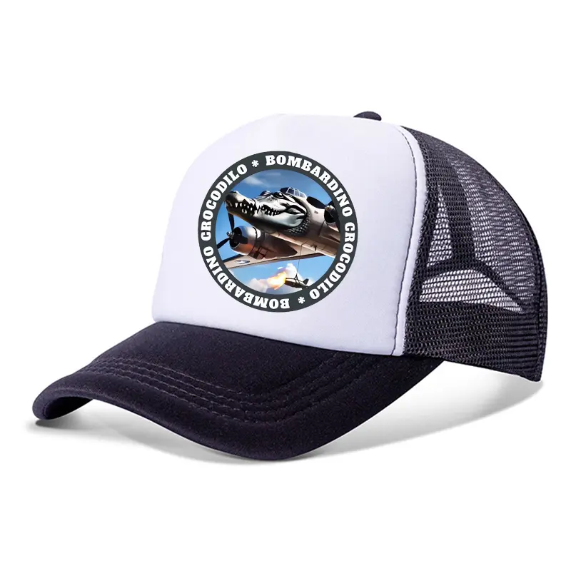 New Italian Brainrot Child Baseball Caps Summer Outdoor Sun Hat Kids Cartoon Printed Hat Adjustable Peaked Cap Children Gifts