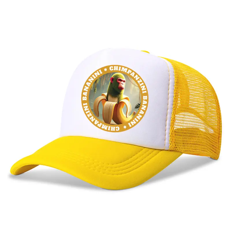 New Italian Brainrot Child Baseball Caps Summer Outdoor Sun Hat Kids Cartoon Printed Hat Adjustable Peaked Cap Children Gifts
