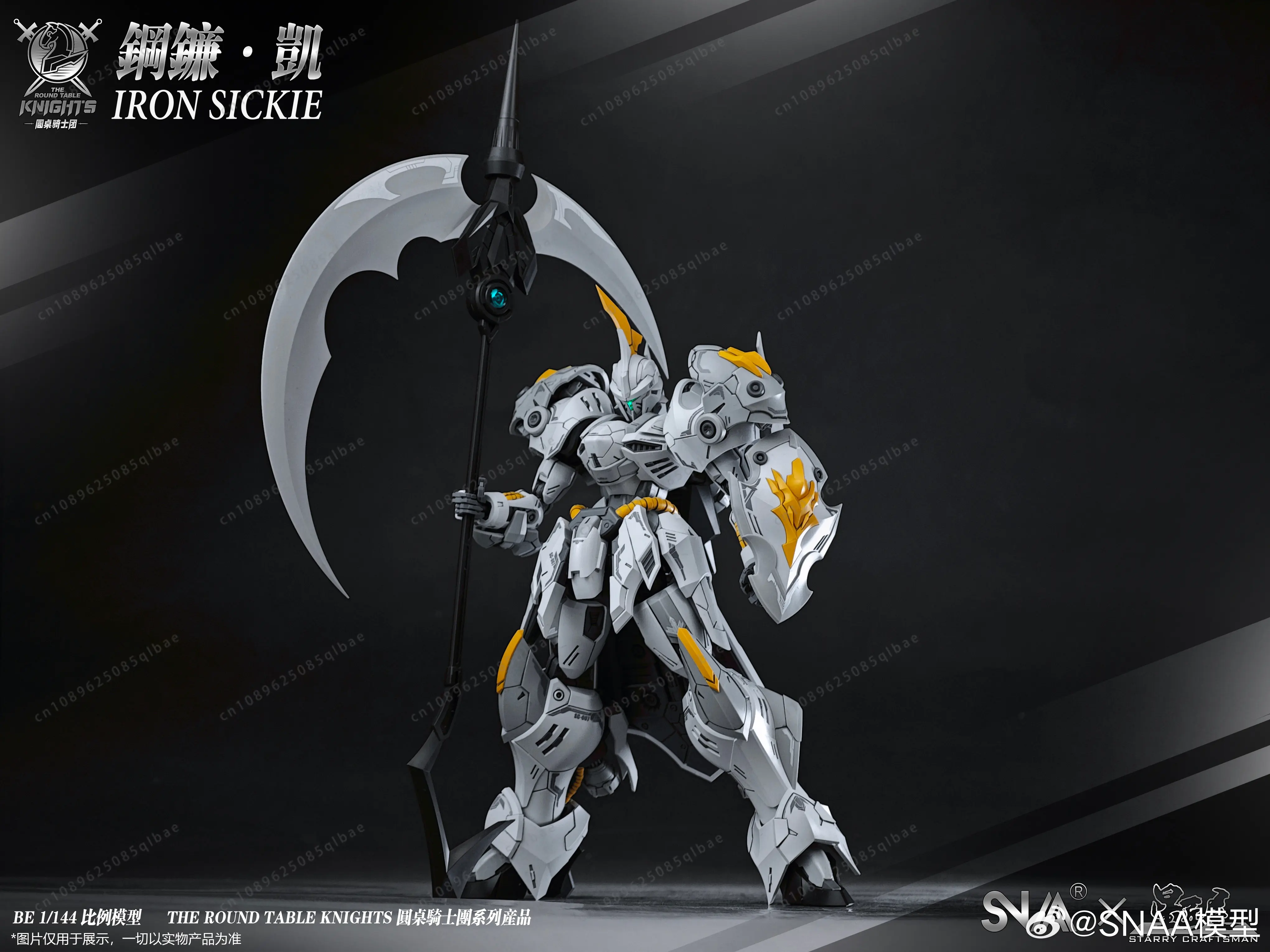 Snaa Knights Sc-007-Iron Sickle Kay Action Figure 1/144 Scale Assembly Children Toys Mecha Toy Room Decoration Birthday Gift