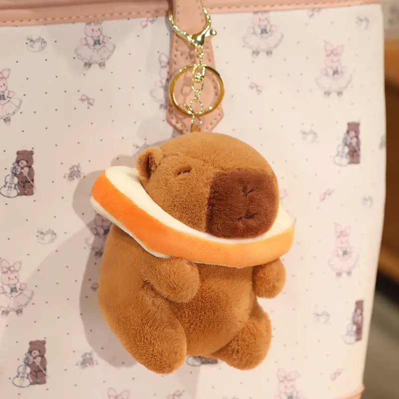 24 Styles Capybara Cosplay Pikachu Plush Toy Capibala Pendant Keychain Disney Stitch Sanrio Kuromi Stuffed Doll Bag Decor Gift