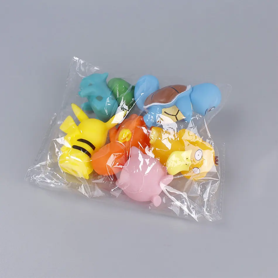 6Pcs/Set Pokemon Anime Figure Toys Pikachu PVC Cake Car Decoration Ornaments Action Figure for Children Birthday Christmas Gifts