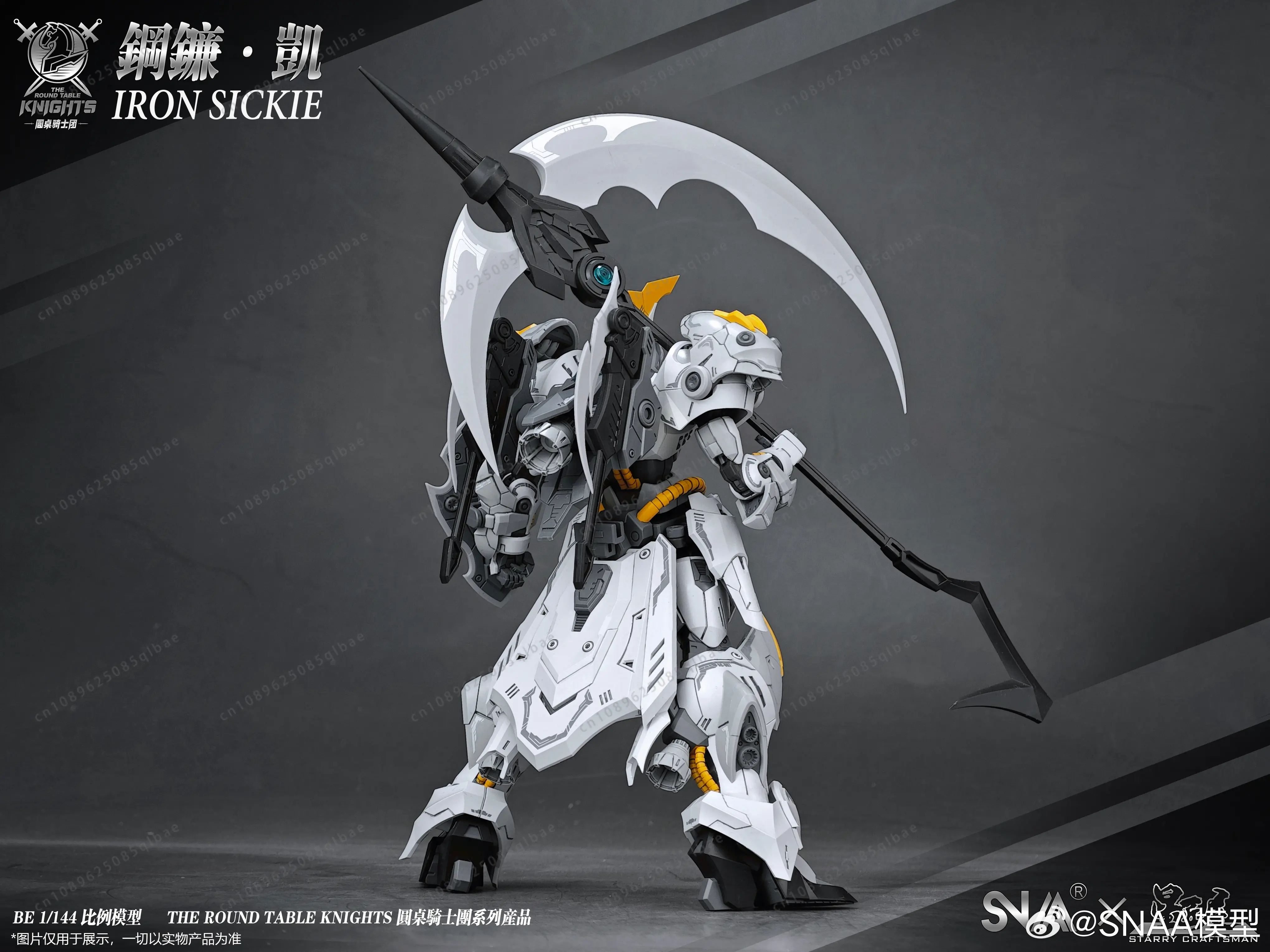 Snaa Knights Sc-007-Iron Sickle Kay Action Figure 1/144 Scale Assembly Children Toys Mecha Toy Room Decoration Birthday Gift