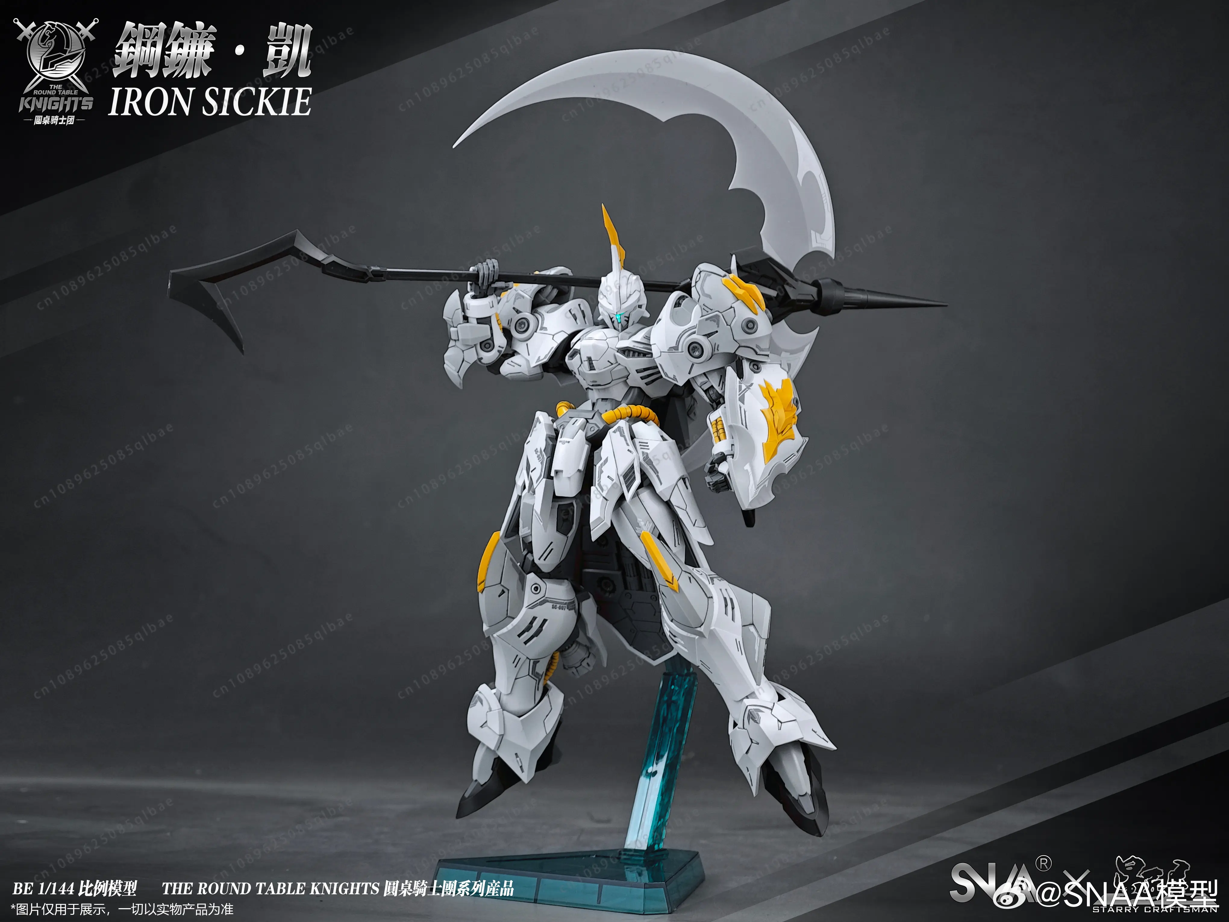 Snaa Knights Sc-007-Iron Sickle Kay Action Figure 1/144 Scale Assembly Children Toys Mecha Toy Room Decoration Birthday Gift