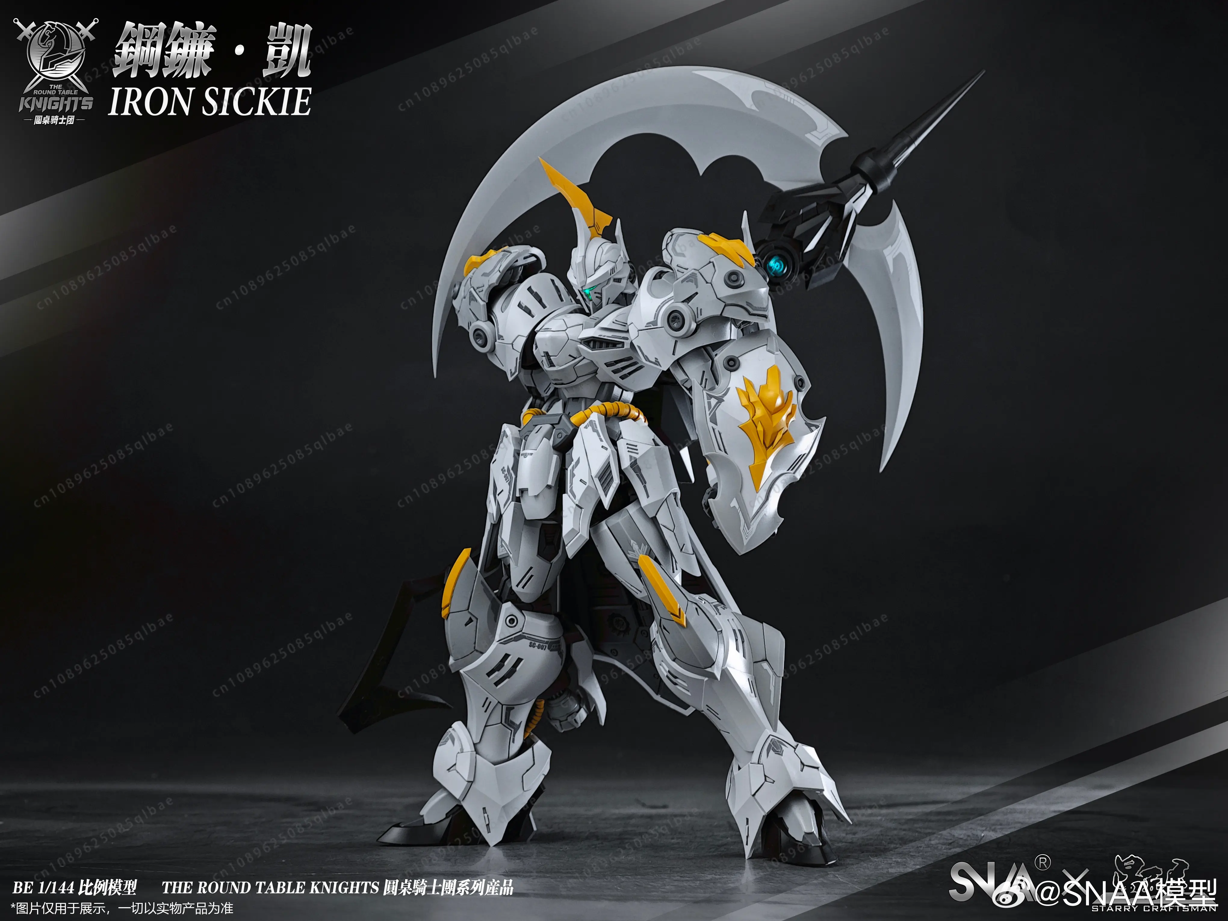 Snaa Knights Sc-007-Iron Sickle Kay Action Figure 1/144 Scale Assembly Children Toys Mecha Toy Room Decoration Birthday Gift