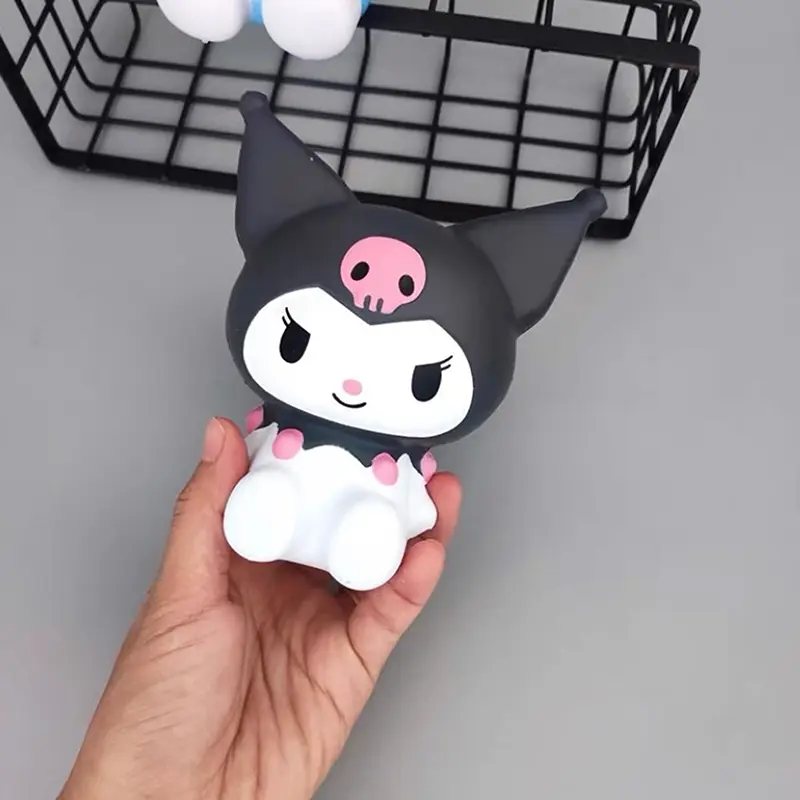 Sanrio Kuromi Cinnamoroll Pachacco Model Anime Cartoon Birthday Cake Topper Children's Toy Gift Cake Decoration