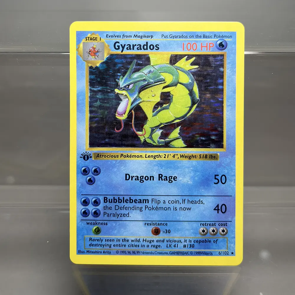 PKM Cards 1st Edition Charizard Blastoise Dragonite 1996 Base Set Single Foil Cards Game Collection Cards PTCG Proxy Cards