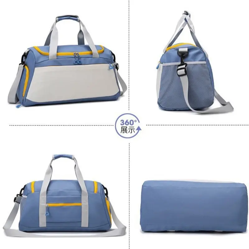 Sonics High-capacity Luggage Tote-bag Cartoon Letter A-Z Printed Traveling Bags Men Women Fashion Portable Yoga Fitness Handbag