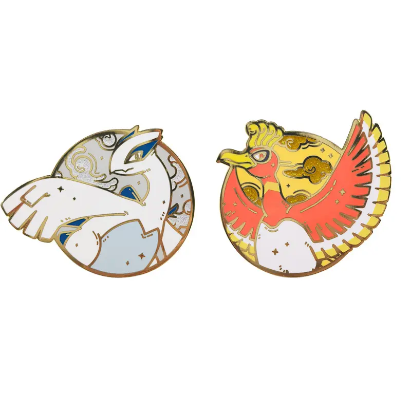 New Pokemon Anime Lugia Enamel Pin Collect Badge Lapel Brooch Jeans Ornament Accessories Kids Friends Birthday Gifts