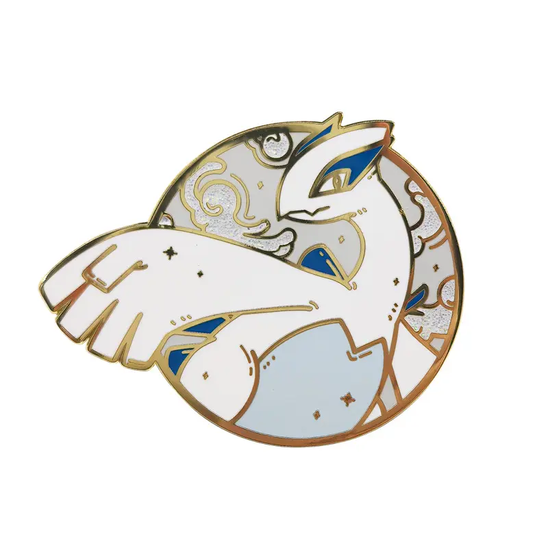New Pokemon Anime Lugia Enamel Pin Collect Badge Lapel Brooch Jeans Ornament Accessories Kids Friends Birthday Gifts
