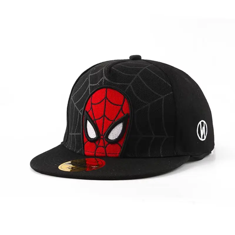 Spiderman Cartoon Baby Hat for Kids Baseball Cap Boys Girls Snapback Hip Hop Hats Child Toddler Cap Adjustable Headwear 3-6Y