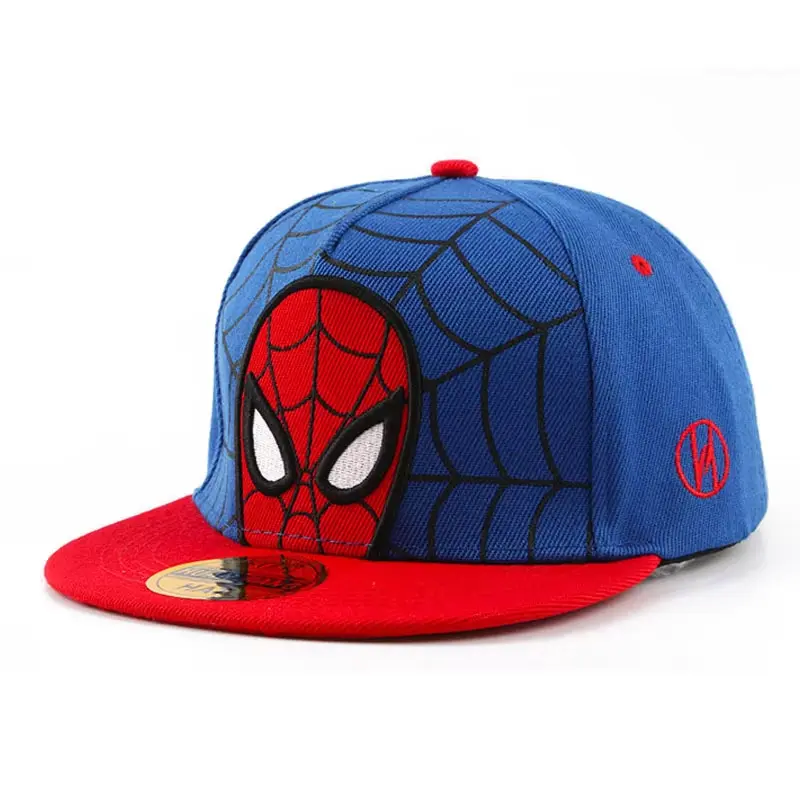 Spiderman Cartoon Baby Hat for Kids Baseball Cap Boys Girls Snapback Hip Hop Hats Child Toddler Cap Adjustable Headwear 3-6Y