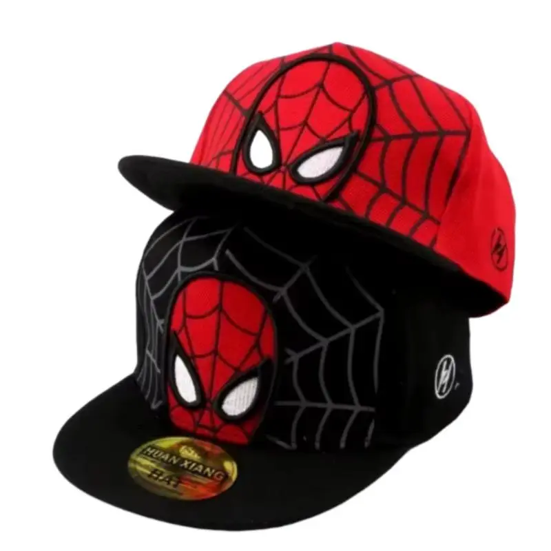 Spiderman Cartoon Baby Hat for Kids Baseball Cap Boys Girls Snapback Hip Hop Hats Child Toddler Cap Adjustable Headwear 3-6Y