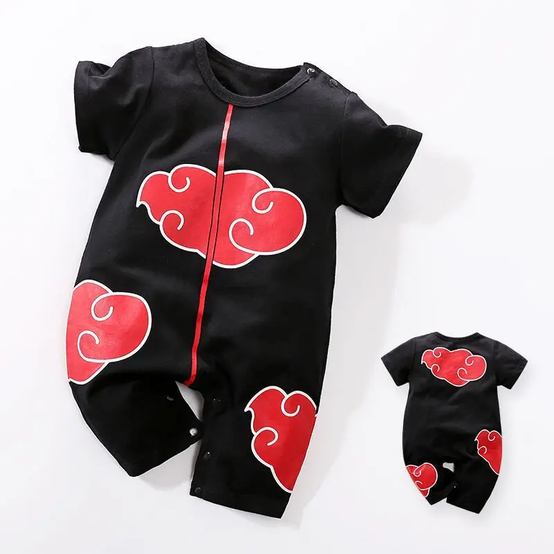 Newborn Costume Baby Anime Romper Boy Kakashi Akatsuki Chopper Zoro Vegeta Cosplay Clothes Infant Jumpsuit Clothes 0-18 Months