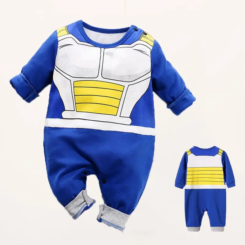 Newborn Costume Baby Anime Romper Boy Kakashi Akatsuki Chopper Zoro Vegeta Cosplay Clothes Infant Jumpsuit Clothes 0-18 Months