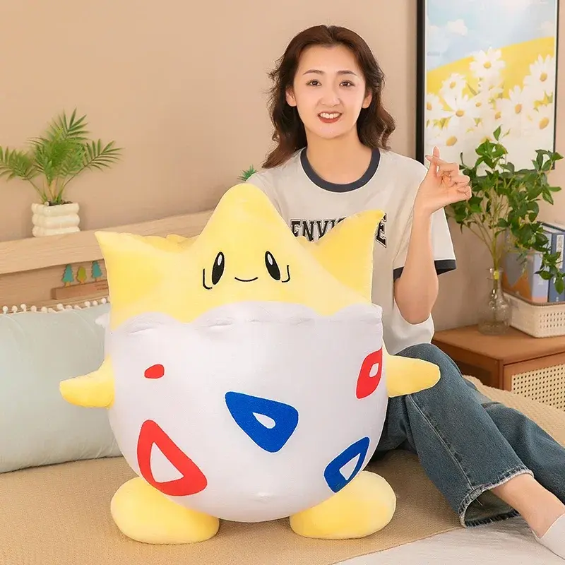 60cm Pokemon Togepi Big Size Plush Toy Cute Soft Kawaii Best Gifts Anime Cartoon Stuffed Dolls Figure Toy for Kids Birthday Gift