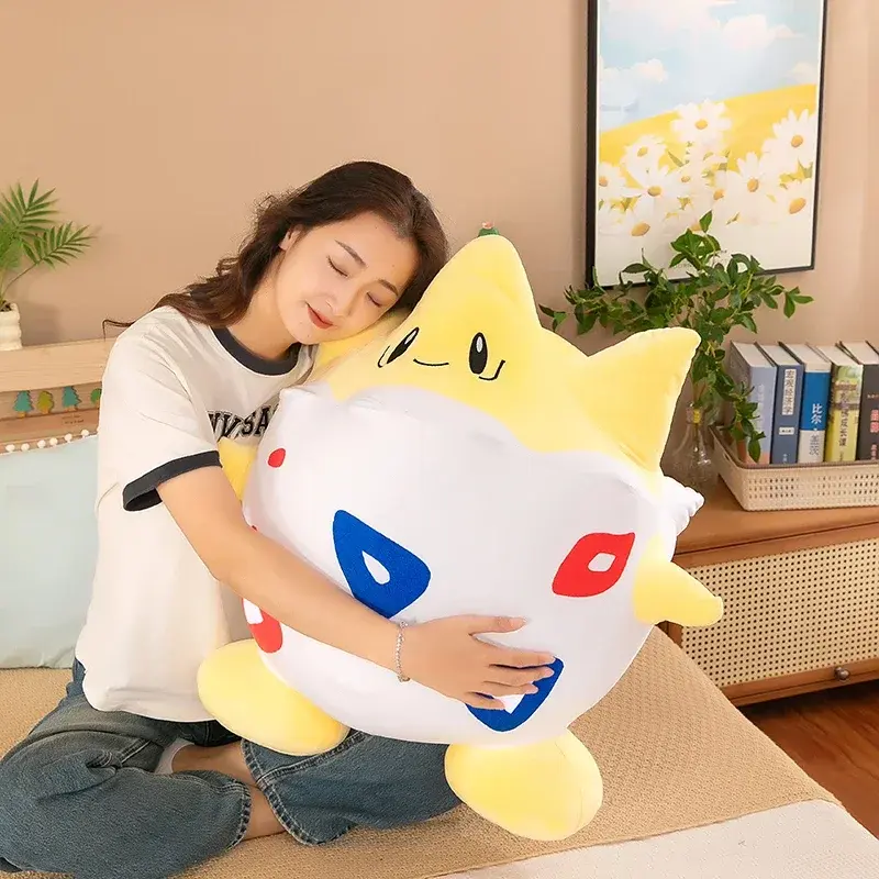 60cm Pokemon Togepi Big Size Plush Toy Cute Soft Kawaii Best Gifts Anime Cartoon Stuffed Dolls Figure Toy for Kids Birthday Gift