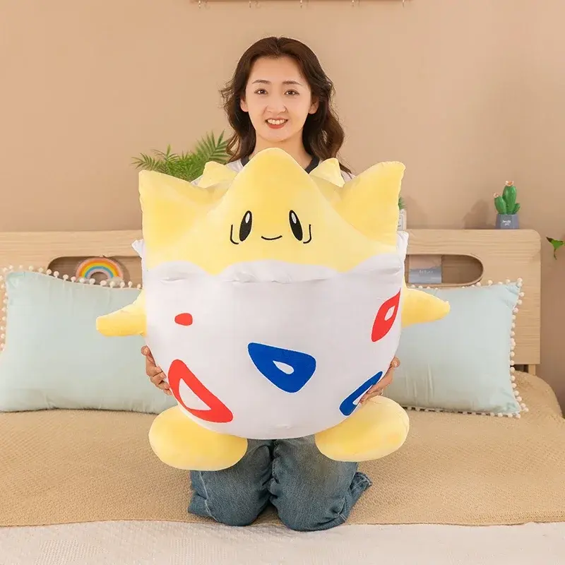 60cm Pokemon Togepi Big Size Plush Toy Cute Soft Kawaii Best Gifts Anime Cartoon Stuffed Dolls Figure Toy for Kids Birthday Gift