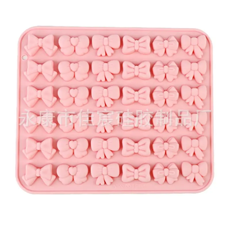 Kawaii Bow Shaped Ice Cubes Soft Candy Molds Chocolate Baking Silicone Furniture Cute Women Accessories Wholesale Children Toys