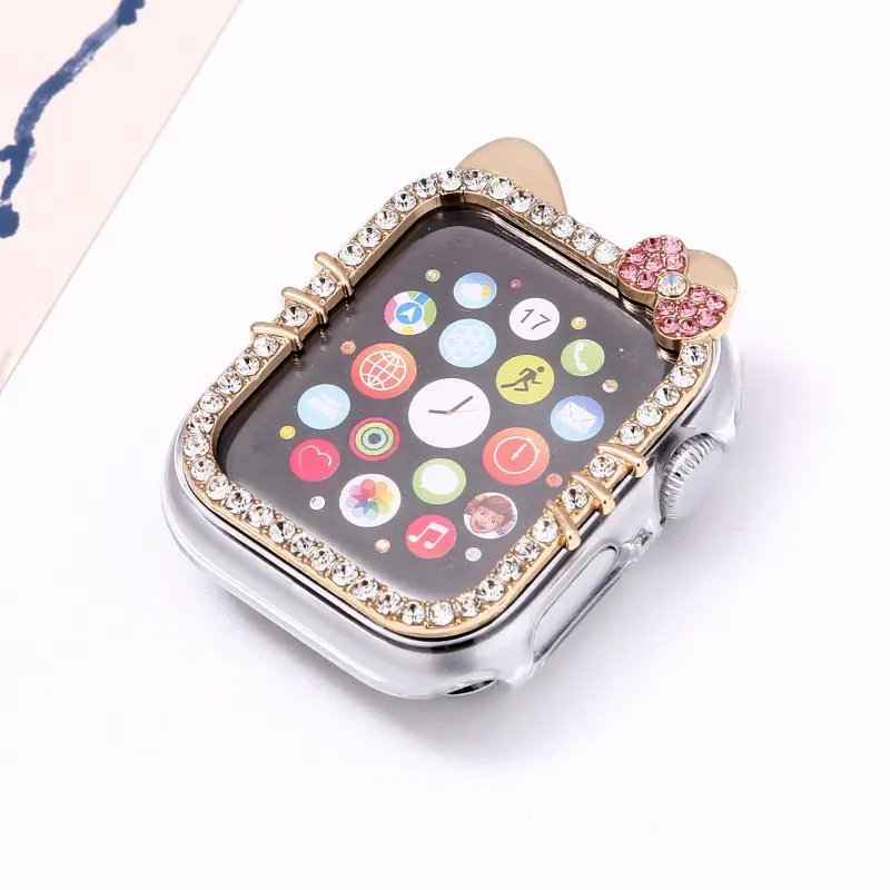Sanrio Hello Kitty Metal Strap for Iwatch Watch Band 40mm 41mm 44mm 45mm 38mm 42mm Correa Kawaii Bracelet Series 3 4 5 6 SE 7 8