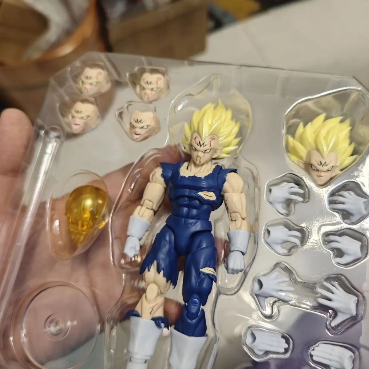 In Stock Black Hole Toys & TK Dragon Ball SHF Super Saiyan SSJ Majin Vegeta Full Power Anime Action Figures Models Gifts Kid Toy