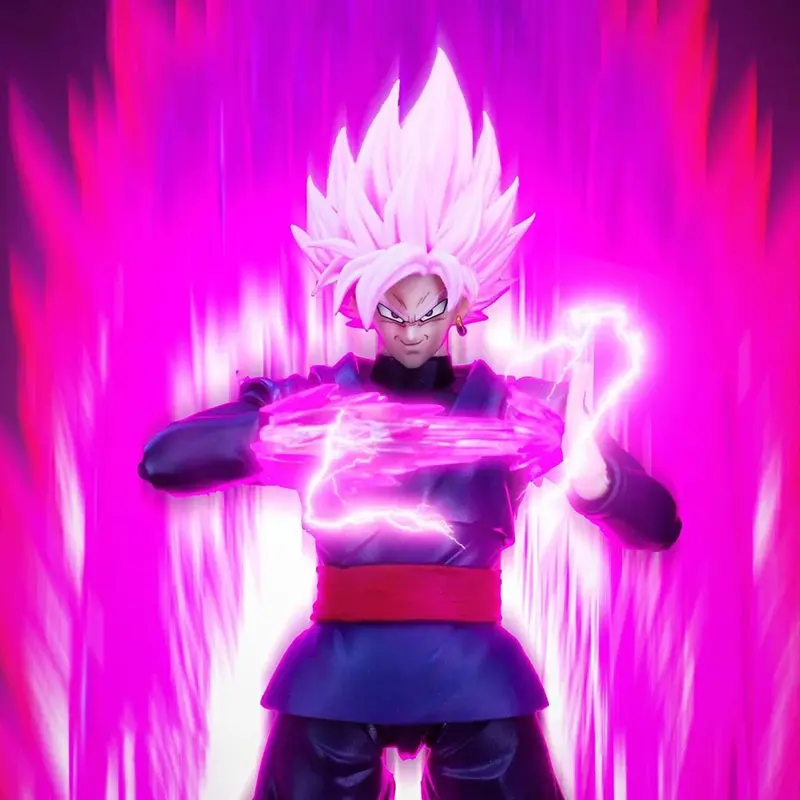 In Stock DL CUSTOM Dragon Ball Z SHF Super Saiyan Rosé Son Goku Black Zamasu Head Accessories Action Figures Anime Model Toy