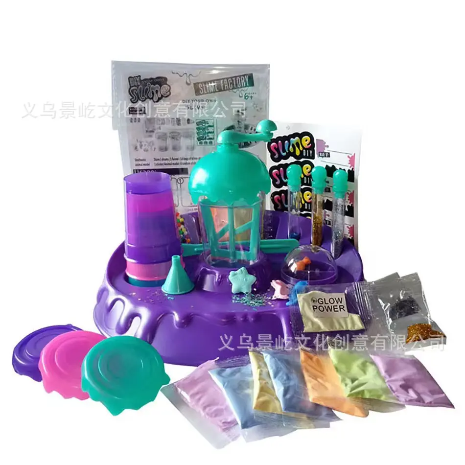 Slime Making Kits Science Experiments Kit DIY Glitter Slme Magic Making Polymer Clay Powder for Kids Antistress Toys Gifts