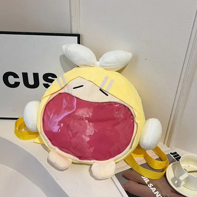 anime crossbody heartache bag Kagamine Rin kawaii decorate Kagamine Len girl large capacity storage bag Surrounding Gift