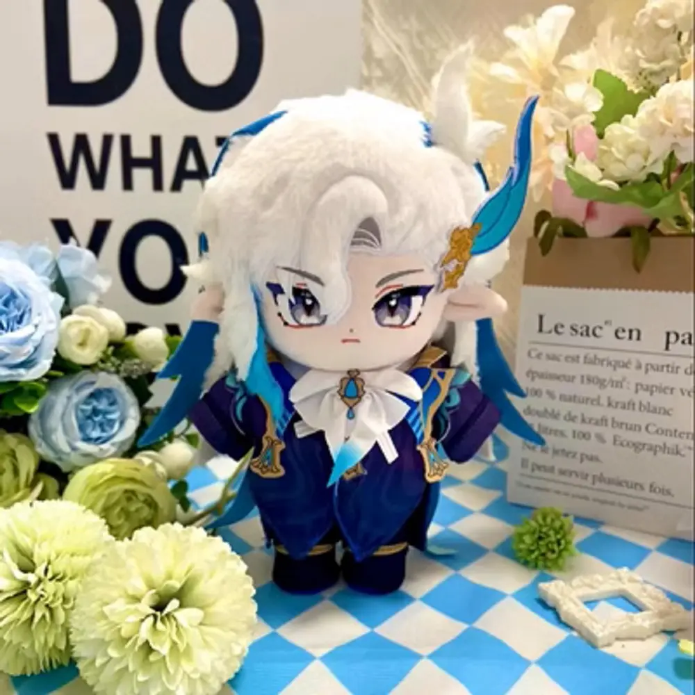 Game Genshin Impact Neuvillette Furina フリーナ 푸리나 Focalors フォカロルス 포칼로스 Stuffed Plushie 20cm Plush Doll Toy Body Clothes Clothing