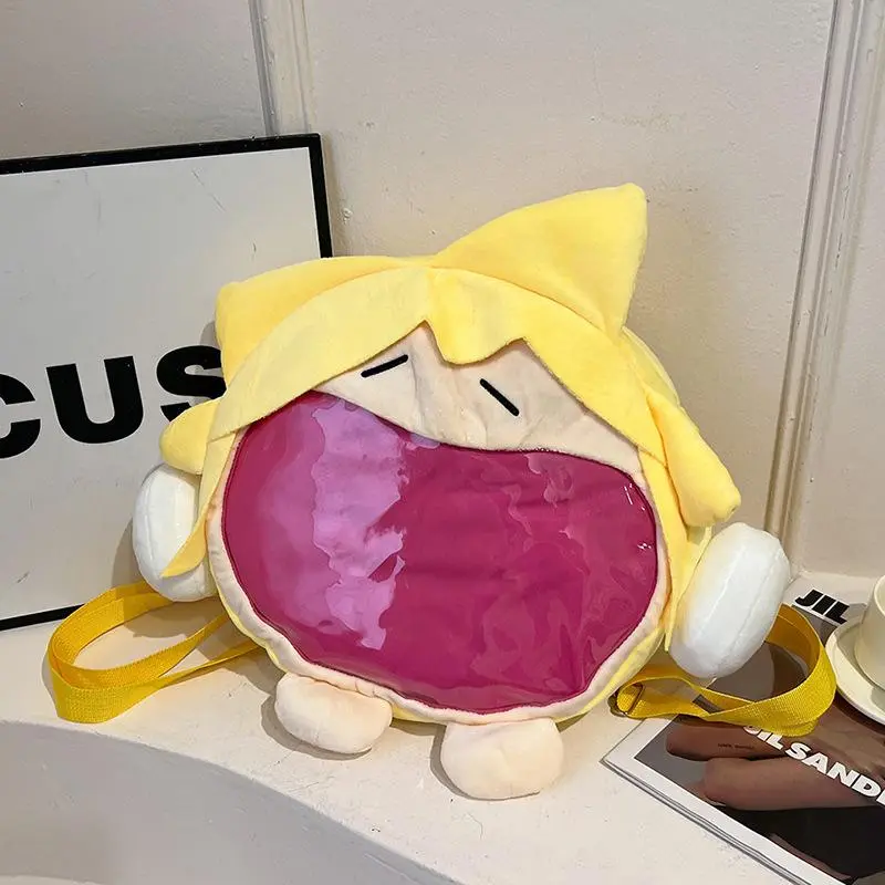 anime crossbody heartache bag Kagamine Rin kawaii decorate Kagamine Len girl large capacity storage bag Surrounding Gift