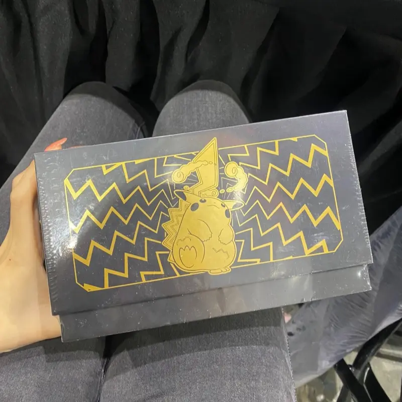 Original Pokemon Card Glow Energy Ptcg Nine Color Gathering Card Holder Simplified Game Trading Card Collection Chinese Gift Box