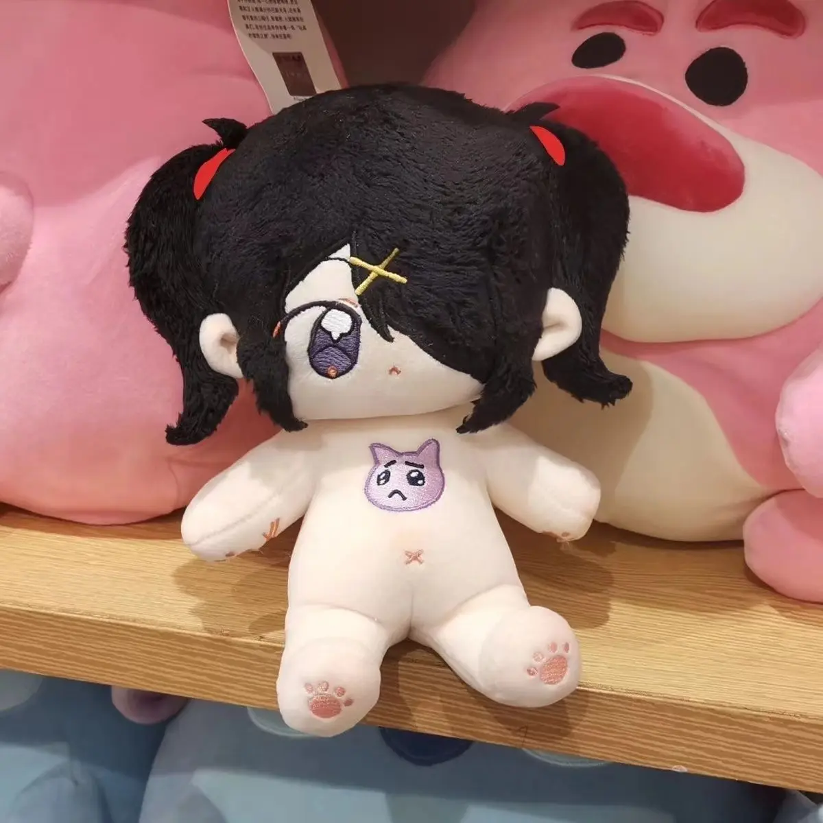 Game NEEDY GIRL OVERDOSE Ame Rain KAnge Cosplay Plush Doll Body Dango Dress Up Cotton Stuffed Toys Dolls 20cm Mascot Figures