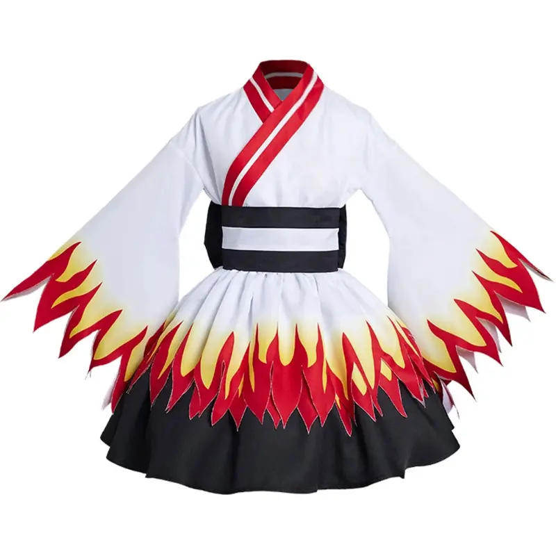 Anime Demon Slayer Kimono Maid Dresses Kamado Nezuko Cosplay Costume Japanese Kimonos Women Lolita Dress Halloween Party Gifts